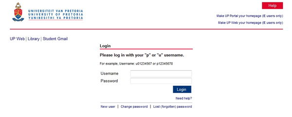 UP portal login