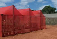 Red shade nets
